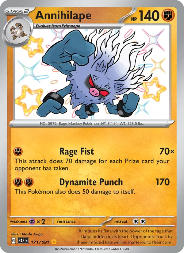 Annihilape Pokémon card
