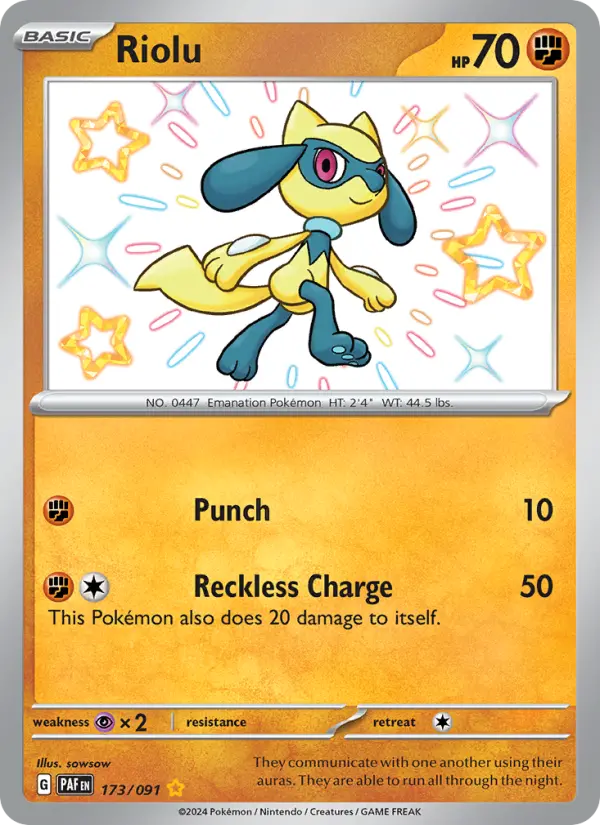 Riolu Pokémon card