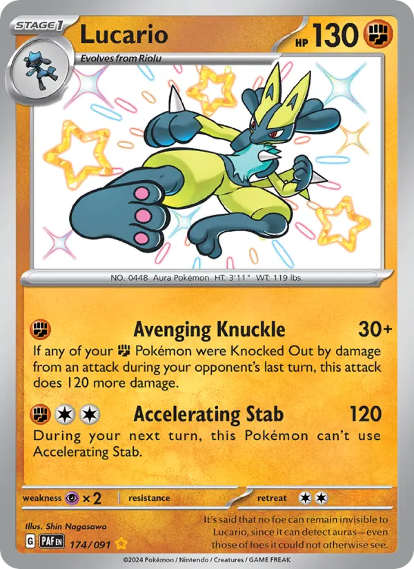 Lucario Pokémon card