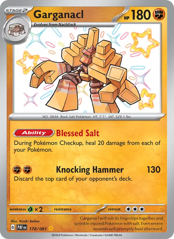 Garganacl Pokémon card