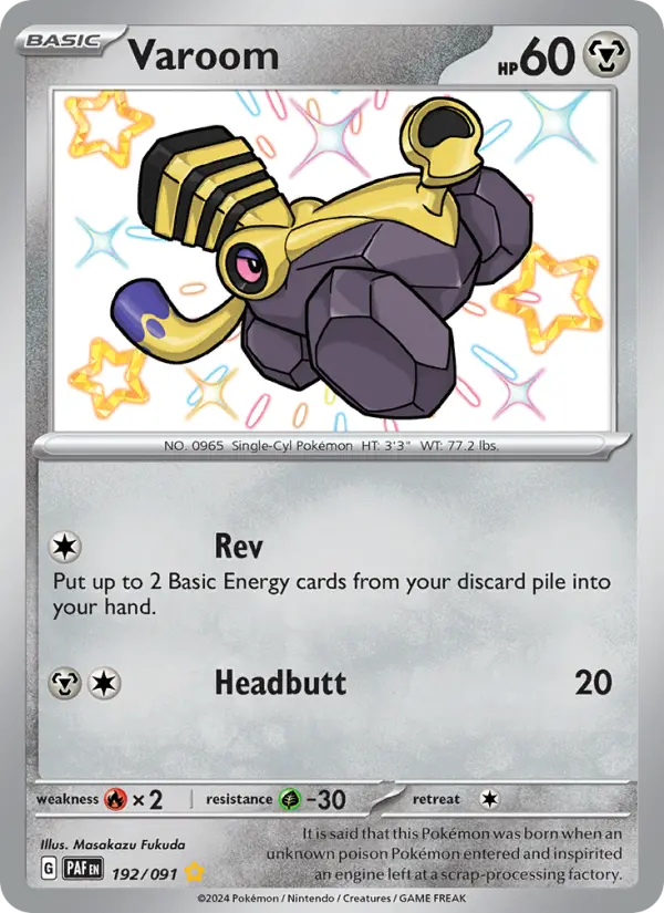Varoom Pokémon card