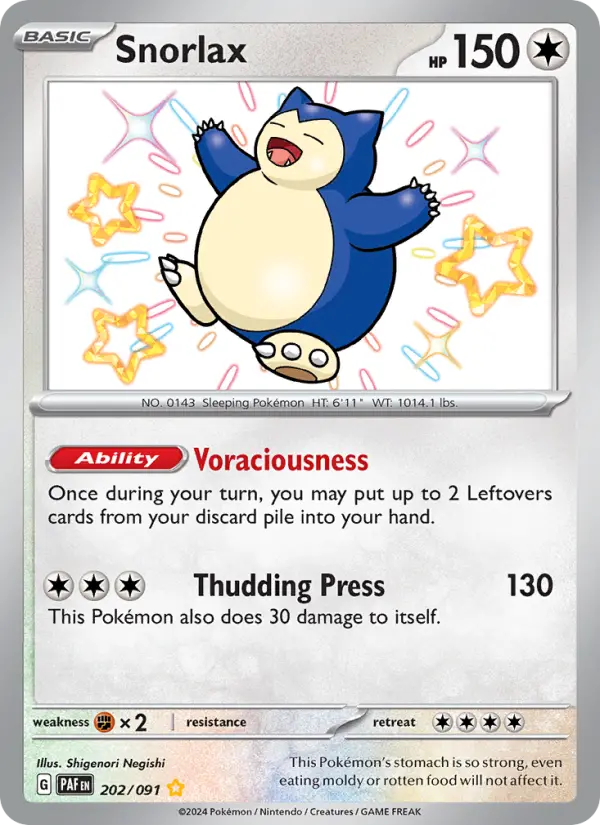 Snorlax Pokémon card