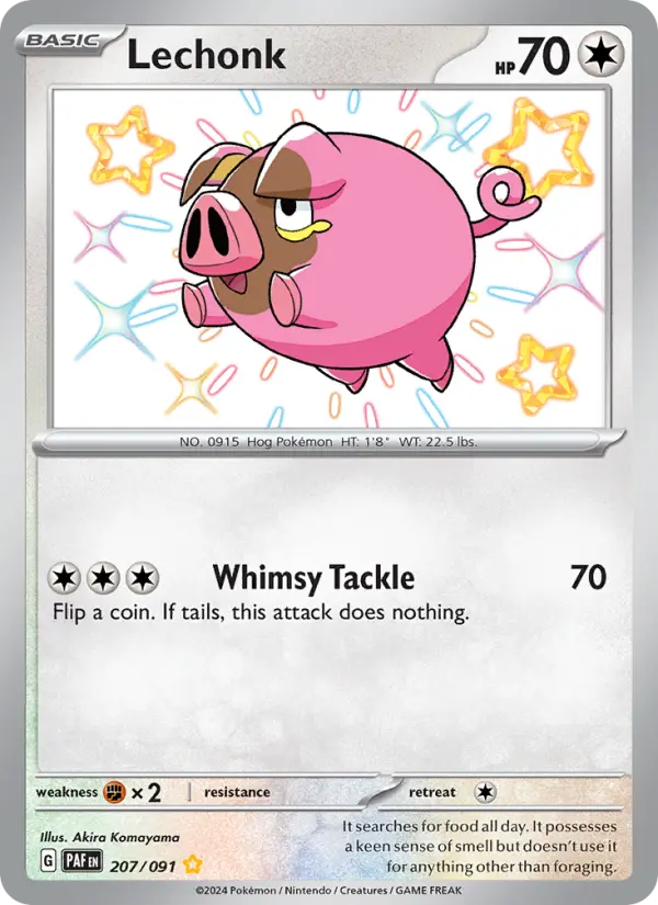 Lechonk Pokémon card