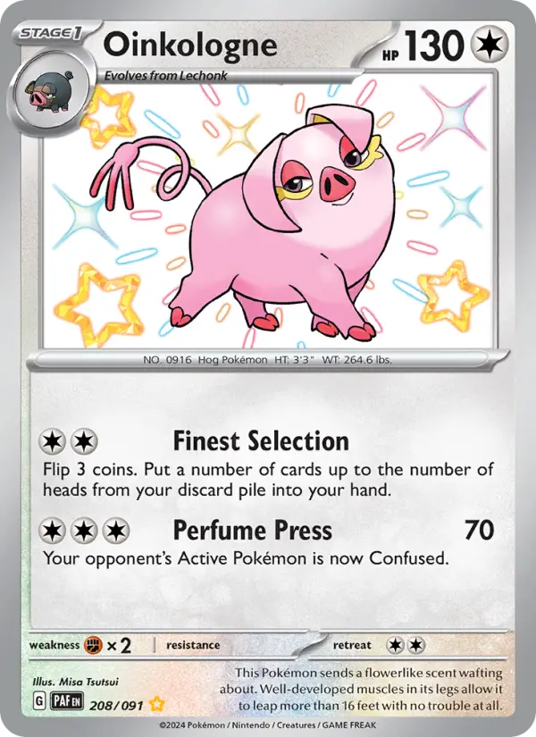 Oinkologne Pokémon card