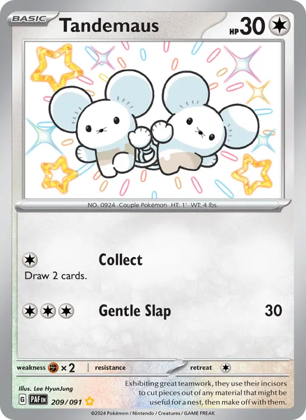 Tandemaus Pokémon card