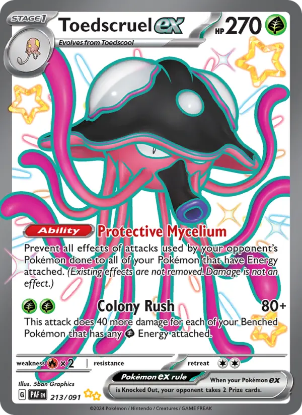 Toedscruel ex Pokémon card