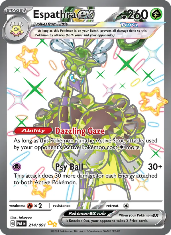 Espathra ex Pokémon card