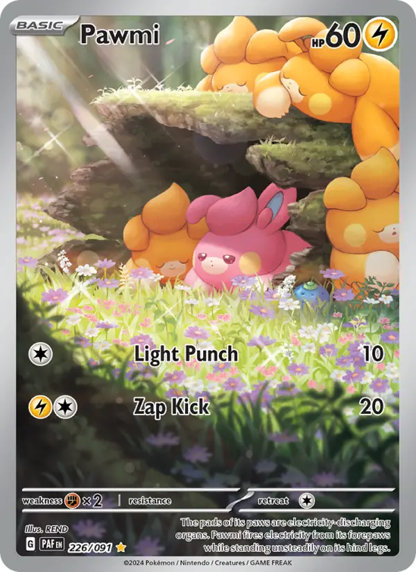 Pawmi Pokémon card