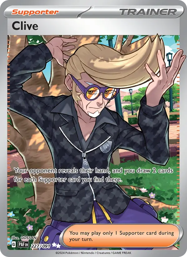 Clive Pokémon card