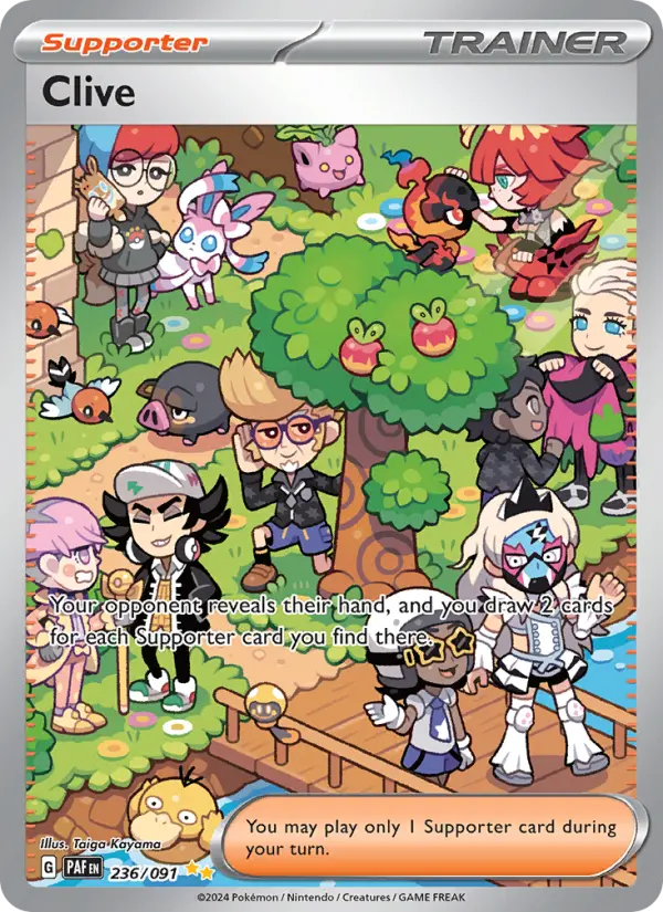 Clive Pokémon card