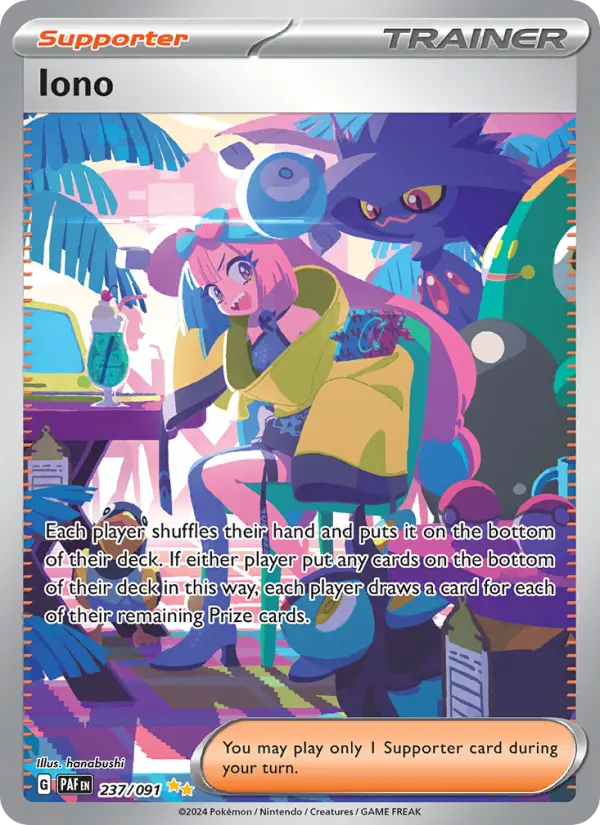 Iono Pokémon card
