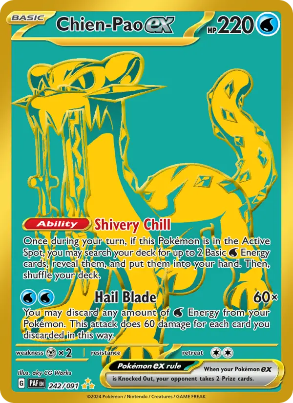 Chien-Pao ex Pokémon card