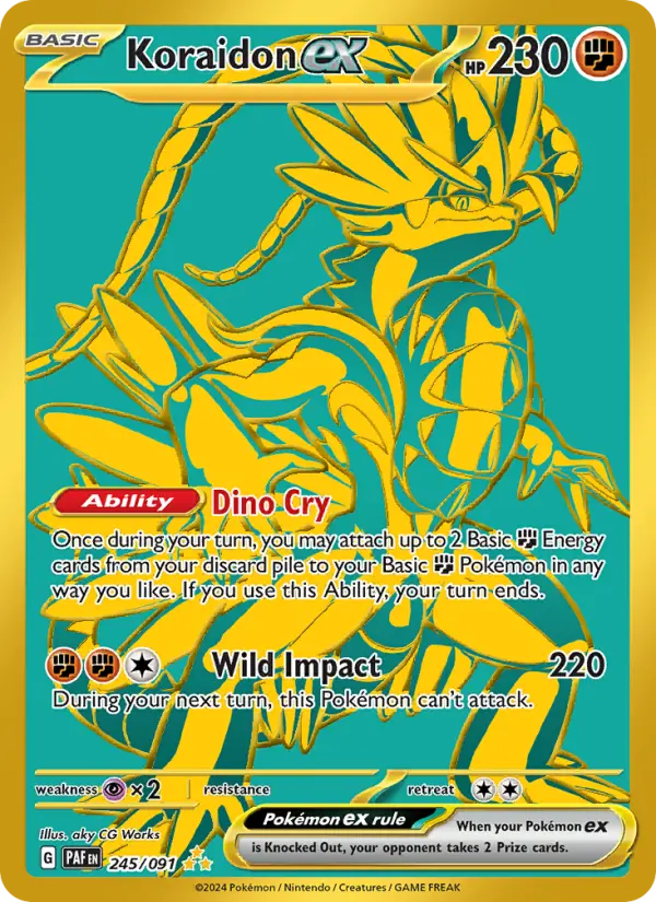 Koraidon ex Pokémon card