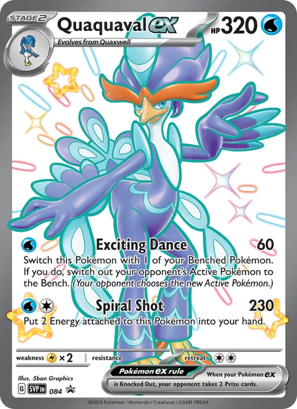 Quaquaval ex Pokémon card