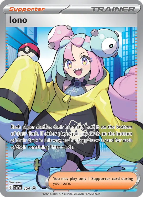 Iono Pokémon card