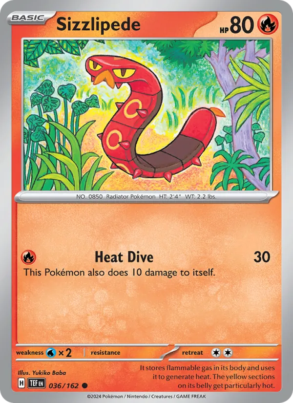 Sizzlipede card