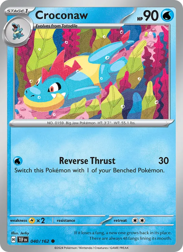 Croconaw Pokémon card