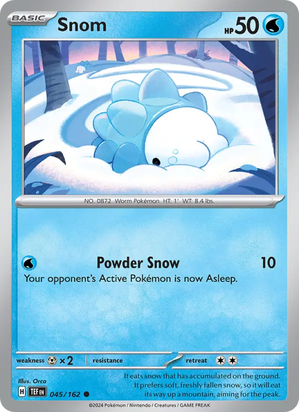 Snom Pokémon card