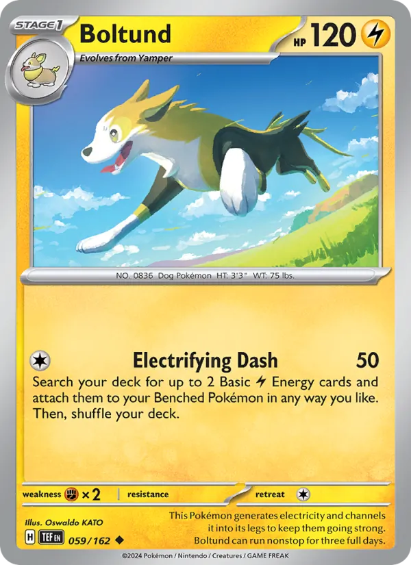 Boltund Pokémon card