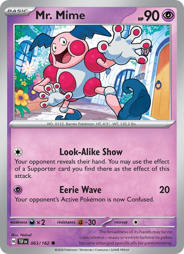 Mr. Mime Pokémon card
