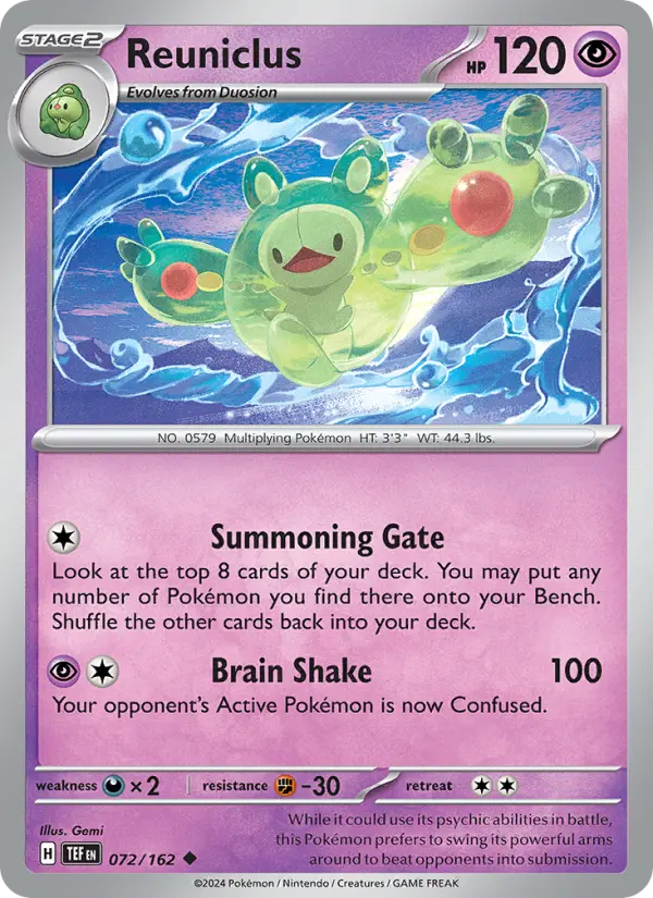 Reuniclus Pokémon card