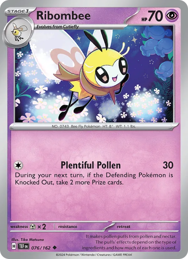 Ribombee Pokémon card
