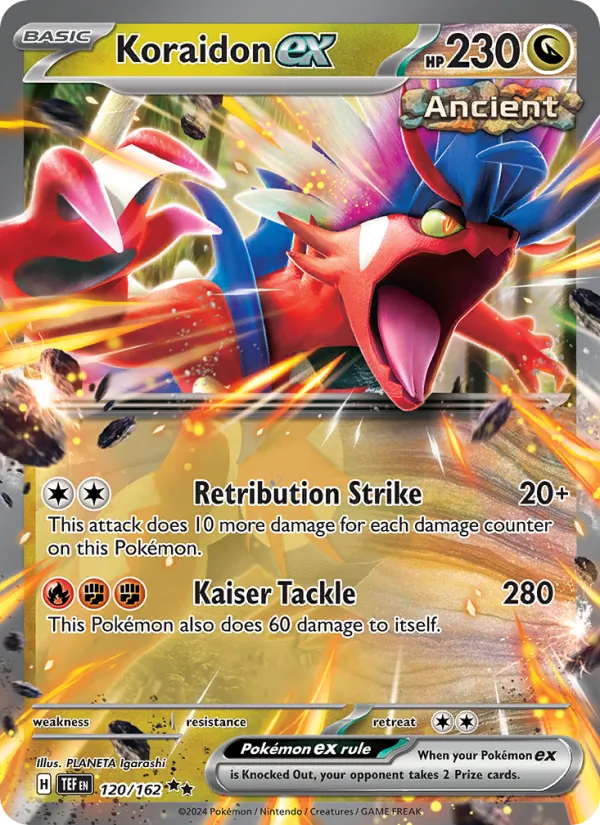 Koraidon ex Pokémon card