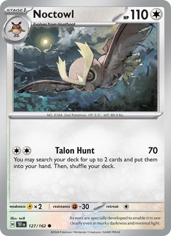 Noctowl Pokémon card