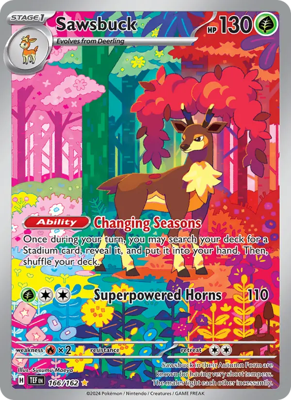 Sawsbuck Pokémon card