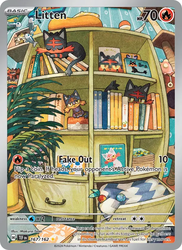 Litten Pokémon card