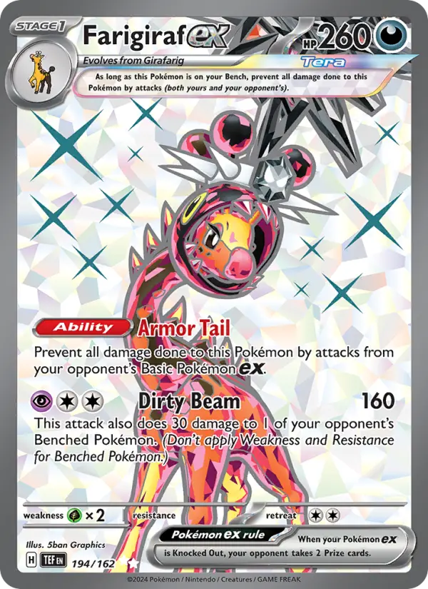 Farigiraf ex Pokémon card