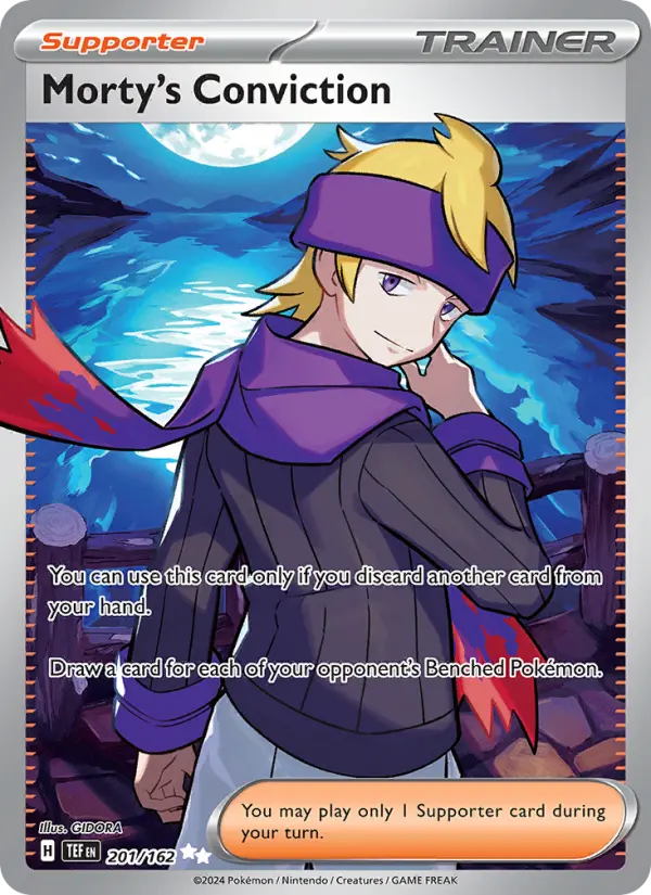 Morty's Conviction Pokémon card