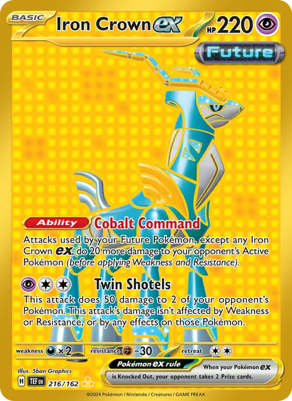 Iron Crown ex Pokémon card