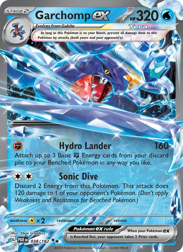 Garchomp ex Pokémon card