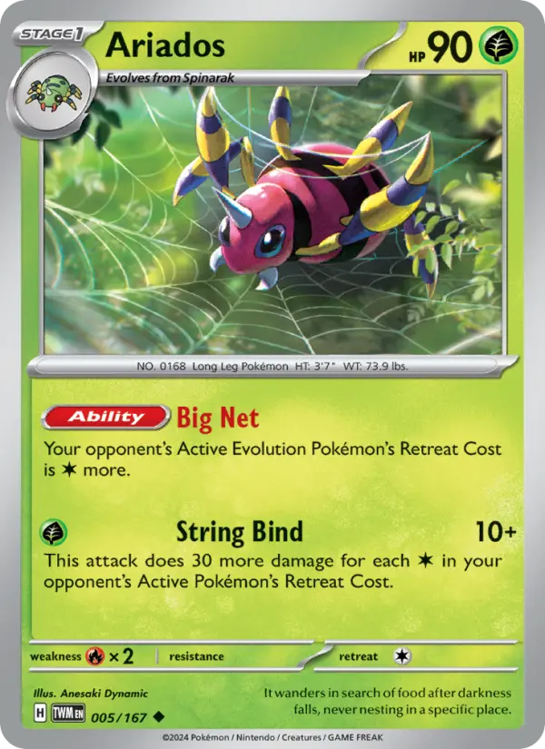 Ariados Pokémon card