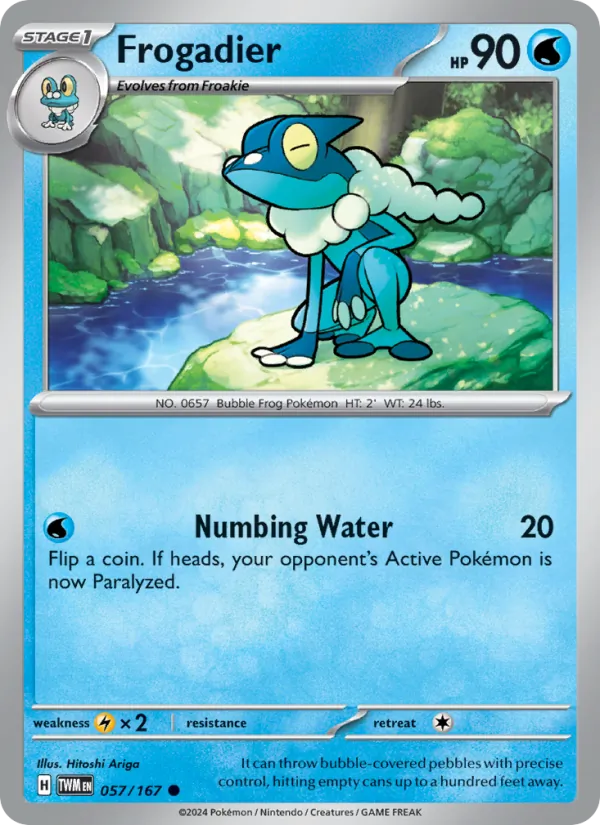 Frogadier Pokémon card