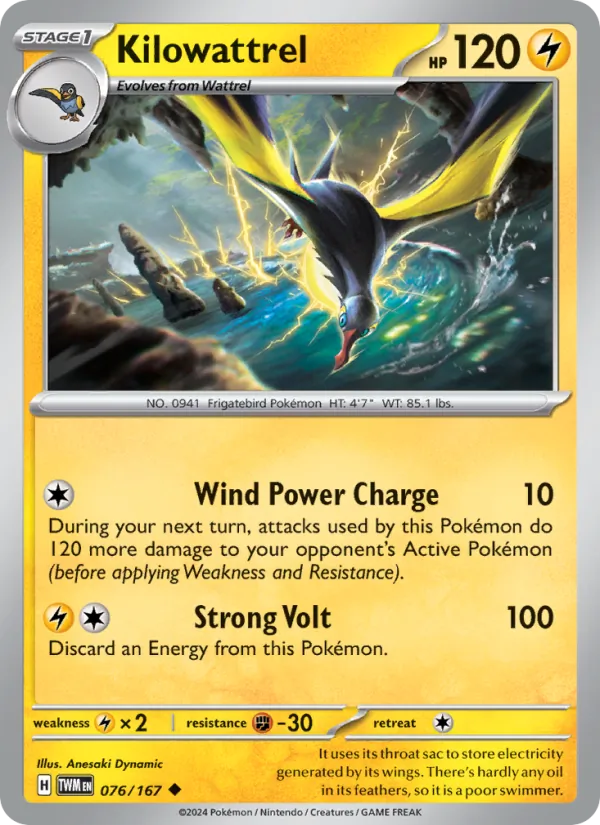 Kilowattrel card