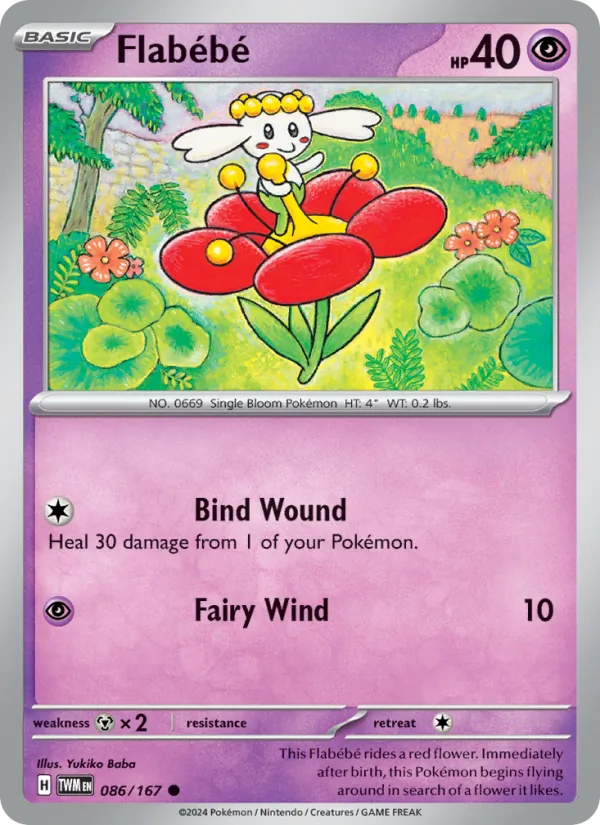Flabébé Pokémon card