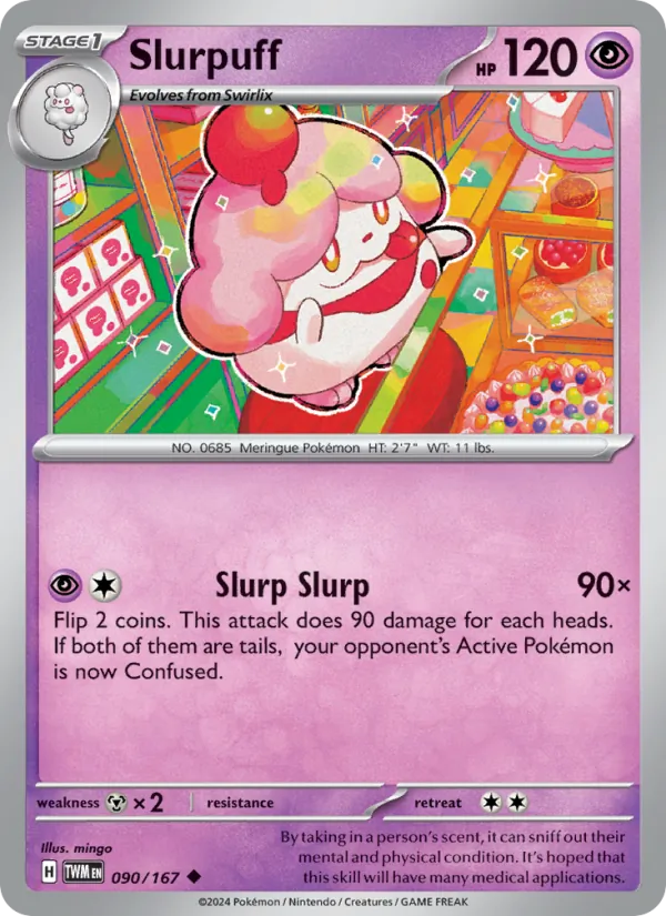 Slurpuff Pokémon card