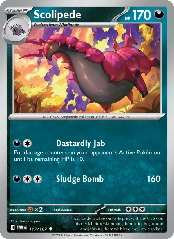 Scolipede Pokémon card