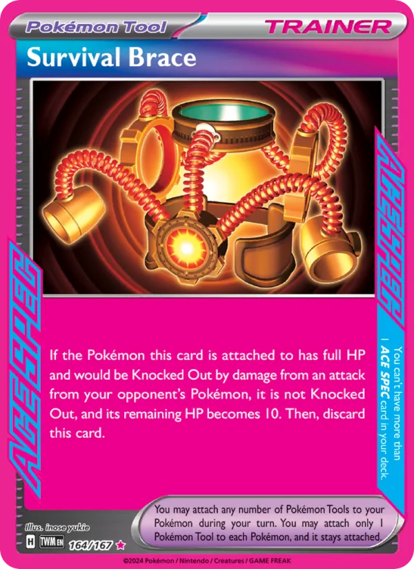 Survival Brace card