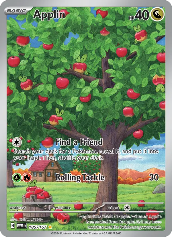 Applin Pokémon card