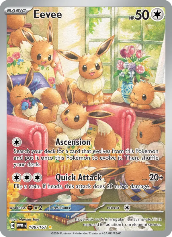Eevee Pokémon card