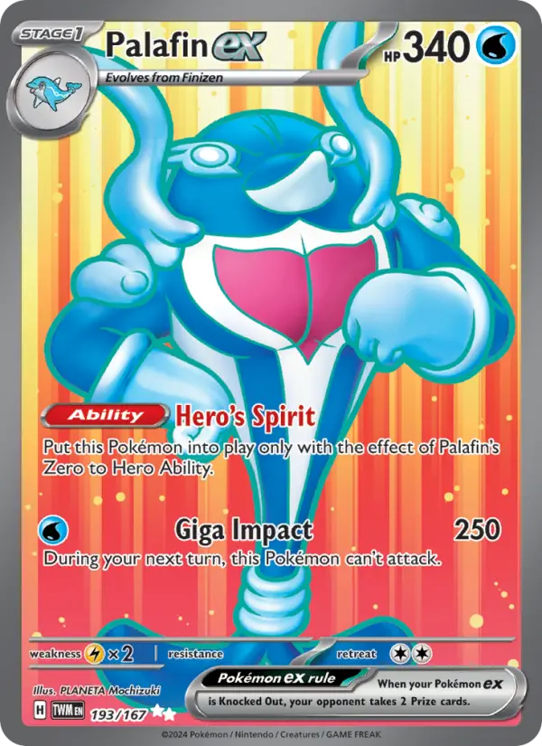 Palafin ex Pokémon card
