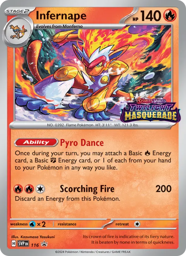 Infernape Pokémon card