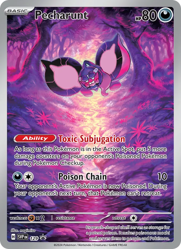 Pecharunt Pokémon card