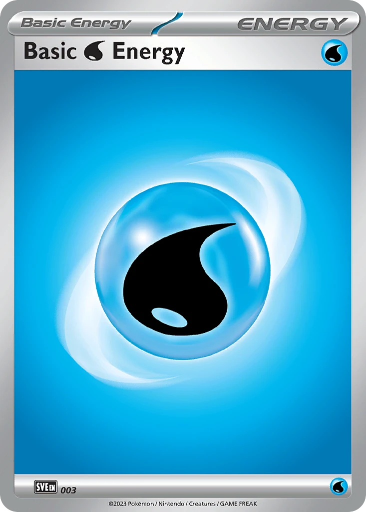 Water Energy Pokémon card