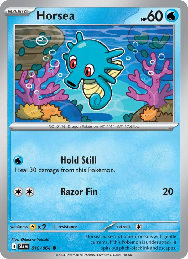 Horsea Pokémon card