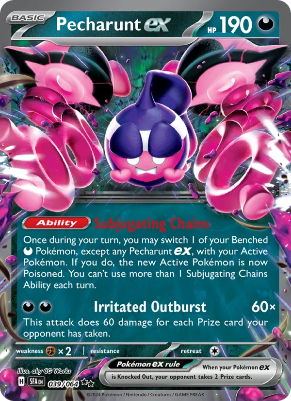 Pecharunt ex Pokémon card