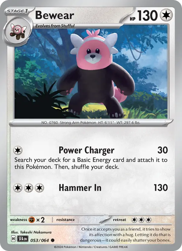 Bewear Pokémon card